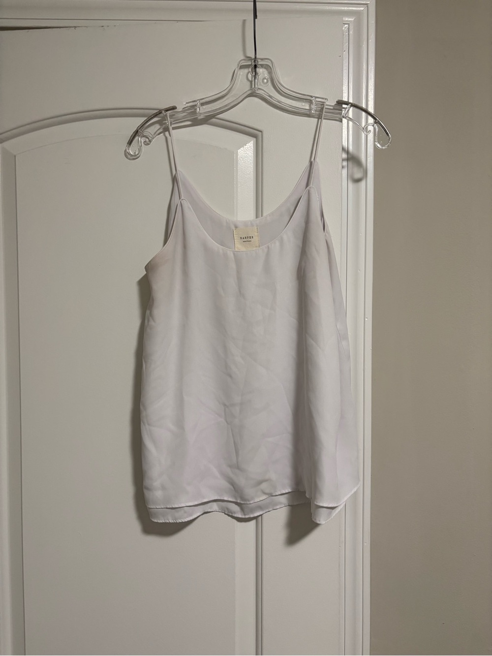 HARPER HERITAGE, Lightweight White Camisole Tank Top, Size Small